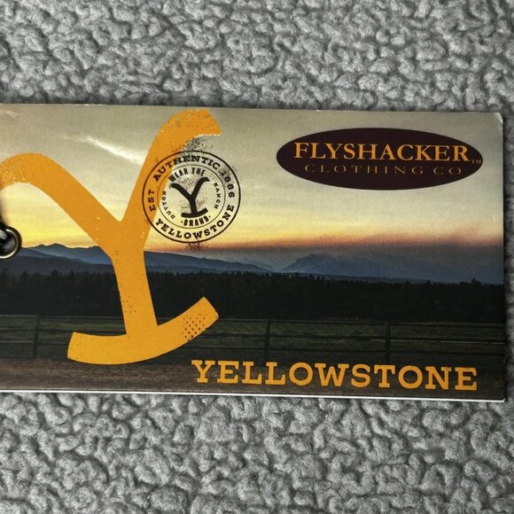 Yellowstone Vest Mens Medium Black Wool Blend Button Front Flyshacker VT564LYS - Picture 6 of 13